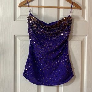 Express Women’s Sequins Strapless Top